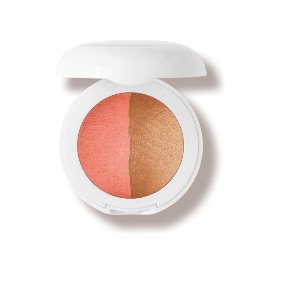 Dual-Tone Blush Compact - Coral and Bronze